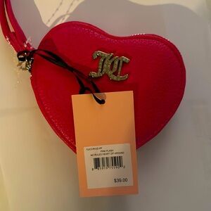 NWT Juicy Couture Pink HEART Wallet